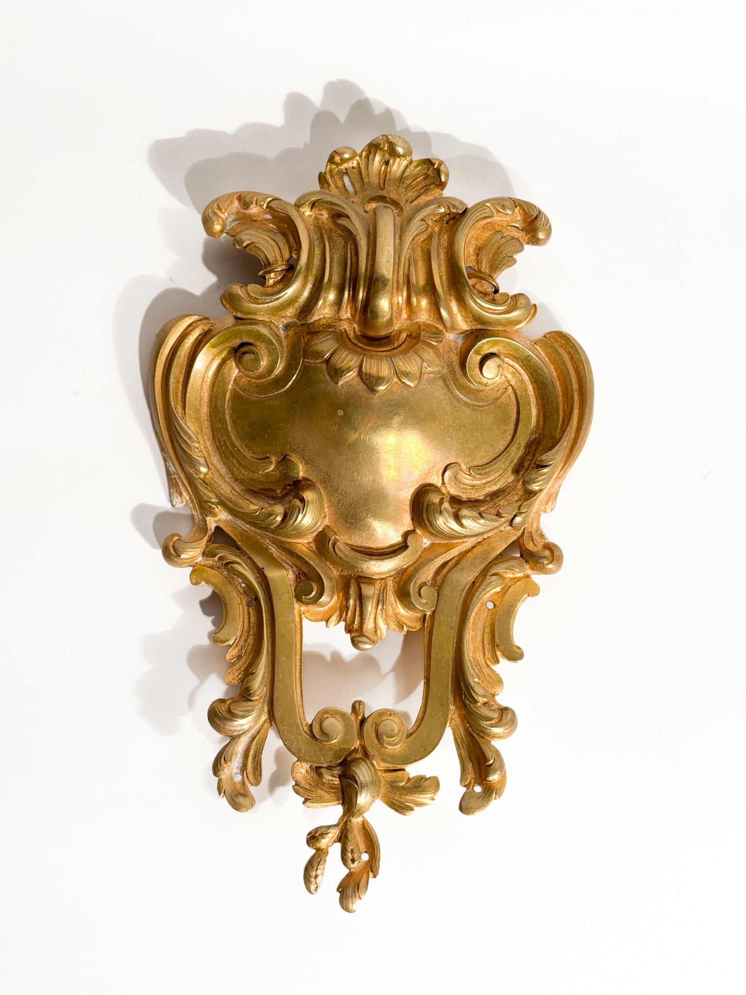 Wall Decoration in Gilded Bronze with 20th Century Coat of Arms