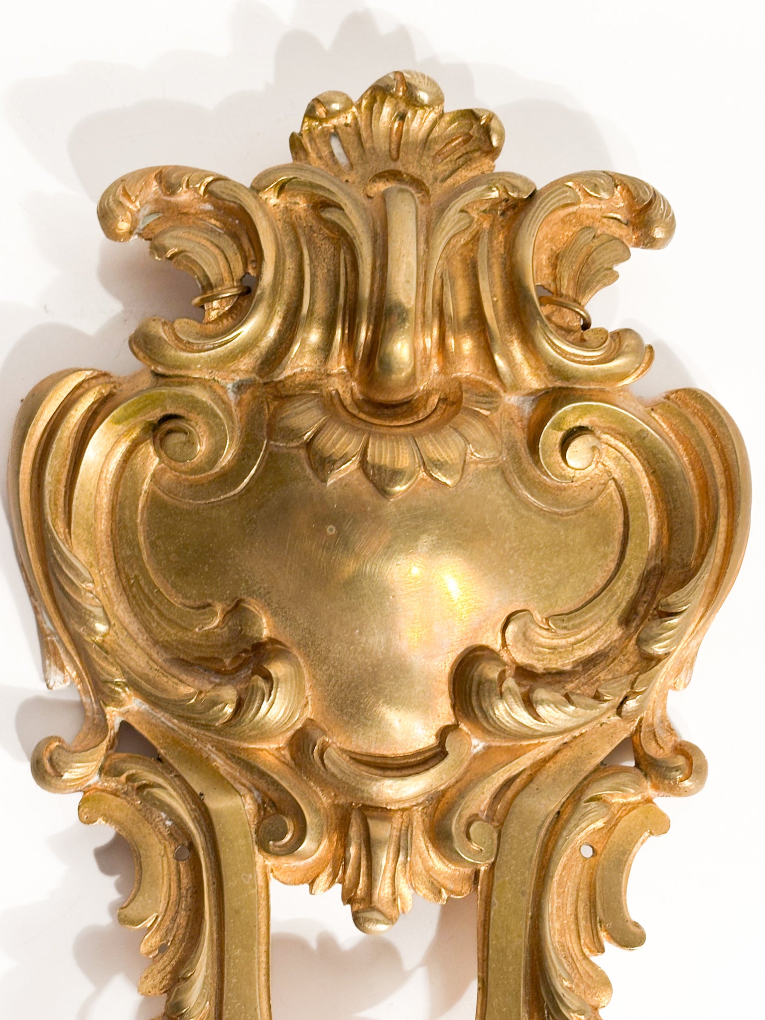 Wall Decoration in Gilded Bronze with 20th Century Coat of Arms