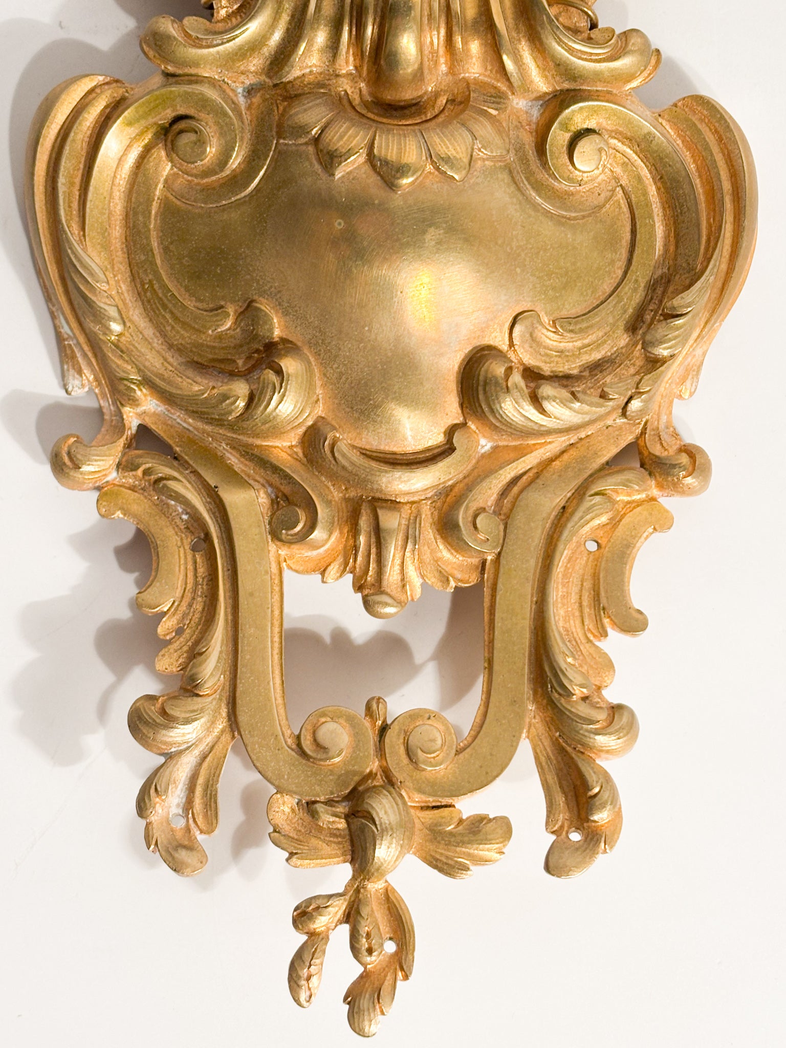 Wall Decoration in Gilded Bronze with 20th Century Coat of Arms