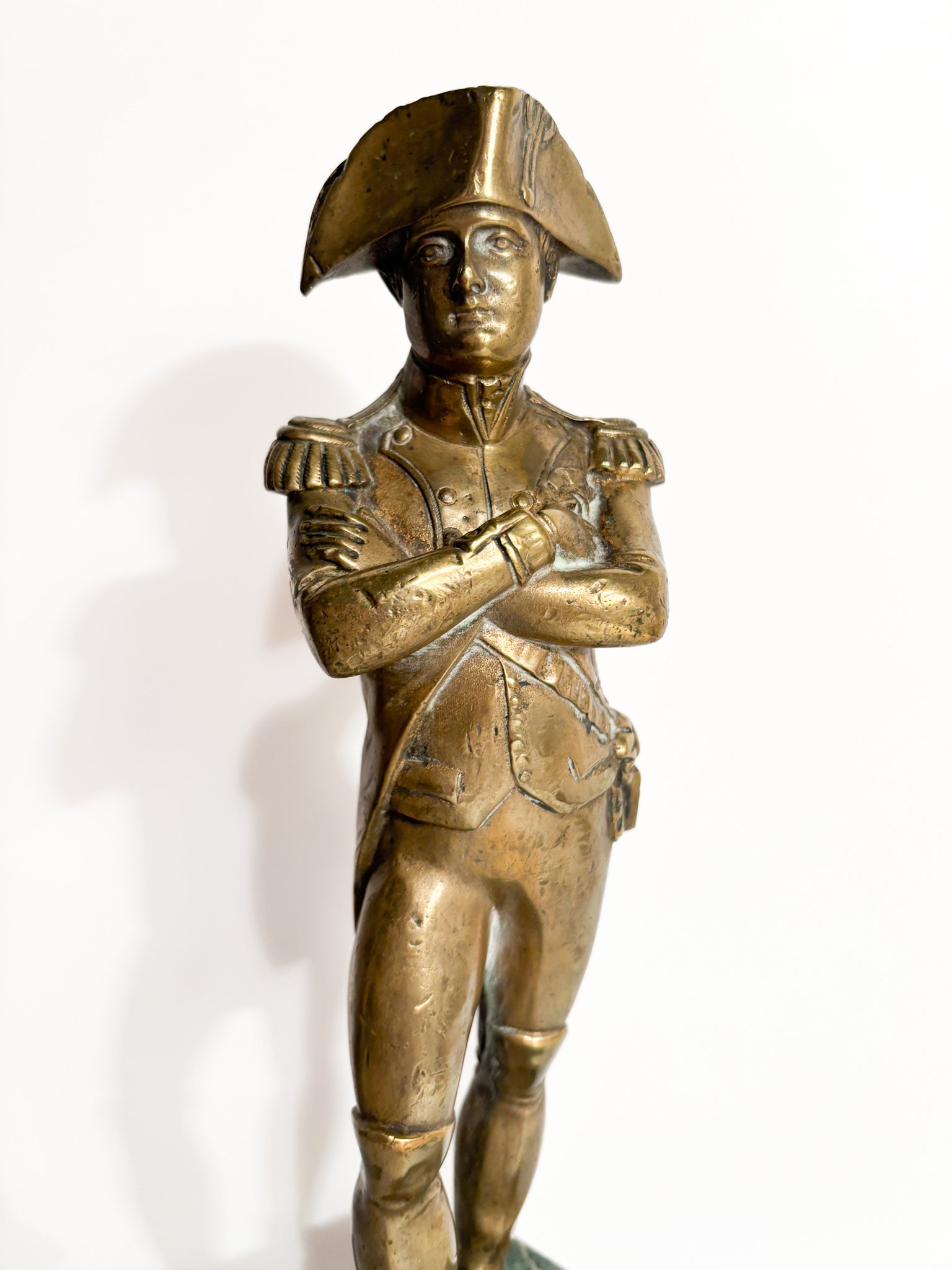 Small Statue of Napoleon in Gilded Bronze and Marble Base 60s Era