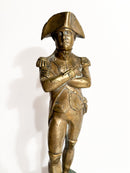Statuina di Napoleone in Bronzo Dorato e Base in Marmo Anni 60