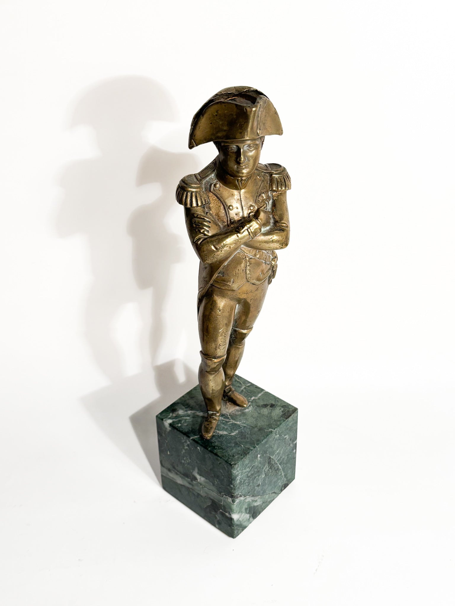 Small Statue of Napoleon in Gilded Bronze and Marble Base 60s Era