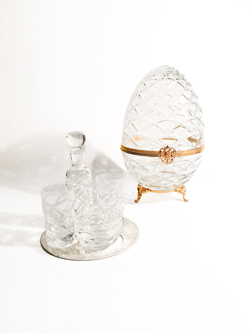 Imperial Vodka and Caviar Set in Fabergé Crystal