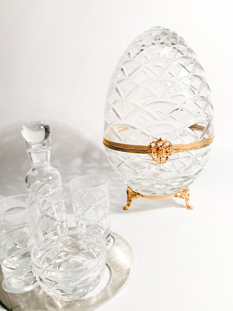 Set Imperiale da Vodka e Caviale in Cristallo di Fabergè