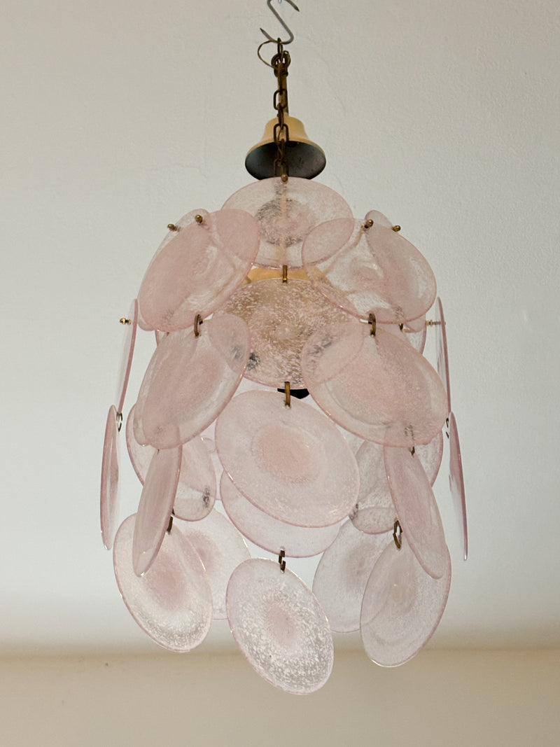 Murano Glass Chandelier Attributed to Vistosi, 1970s