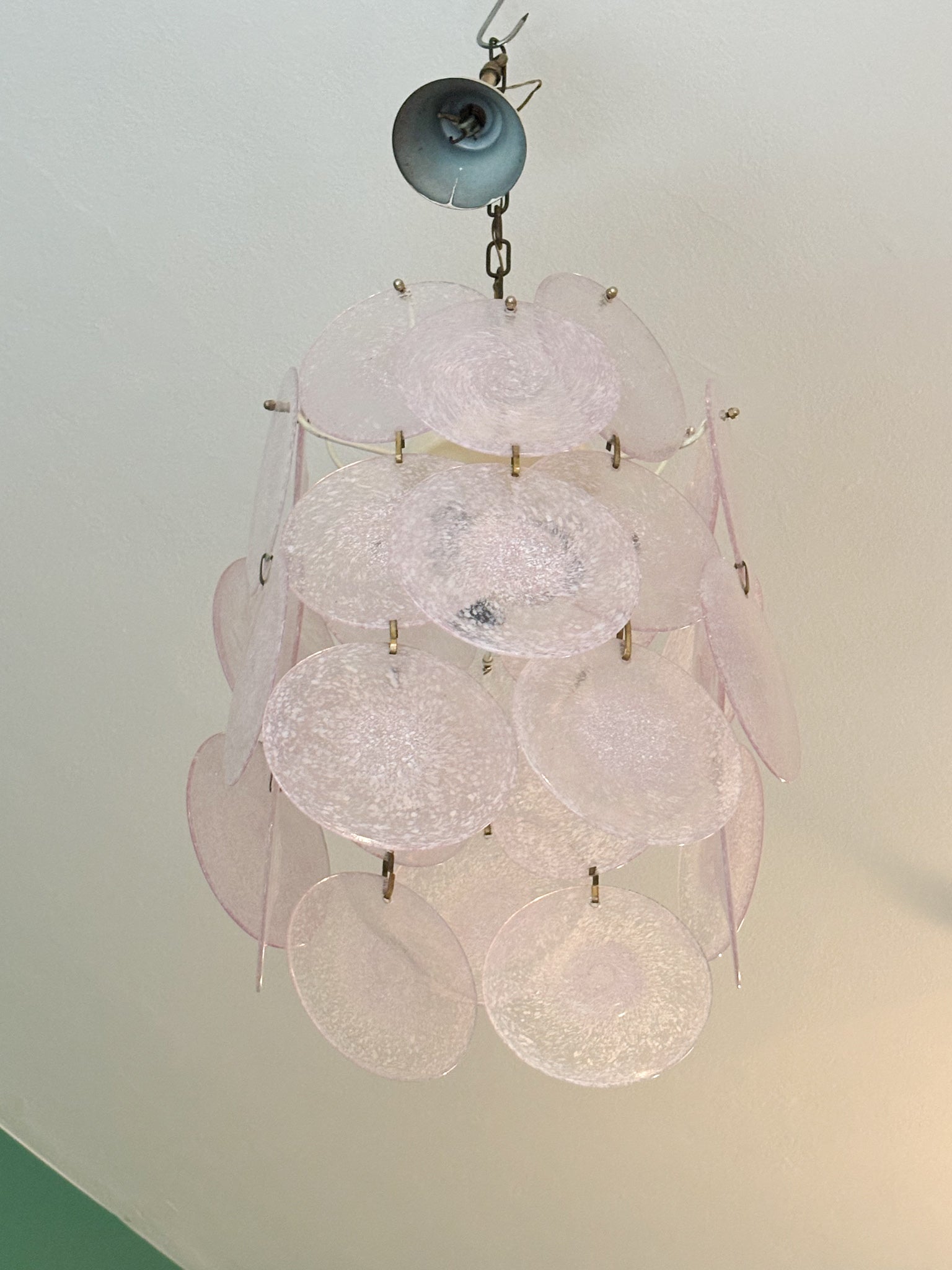 Murano Glass Chandelier Attributed to Vistosi, 1970s