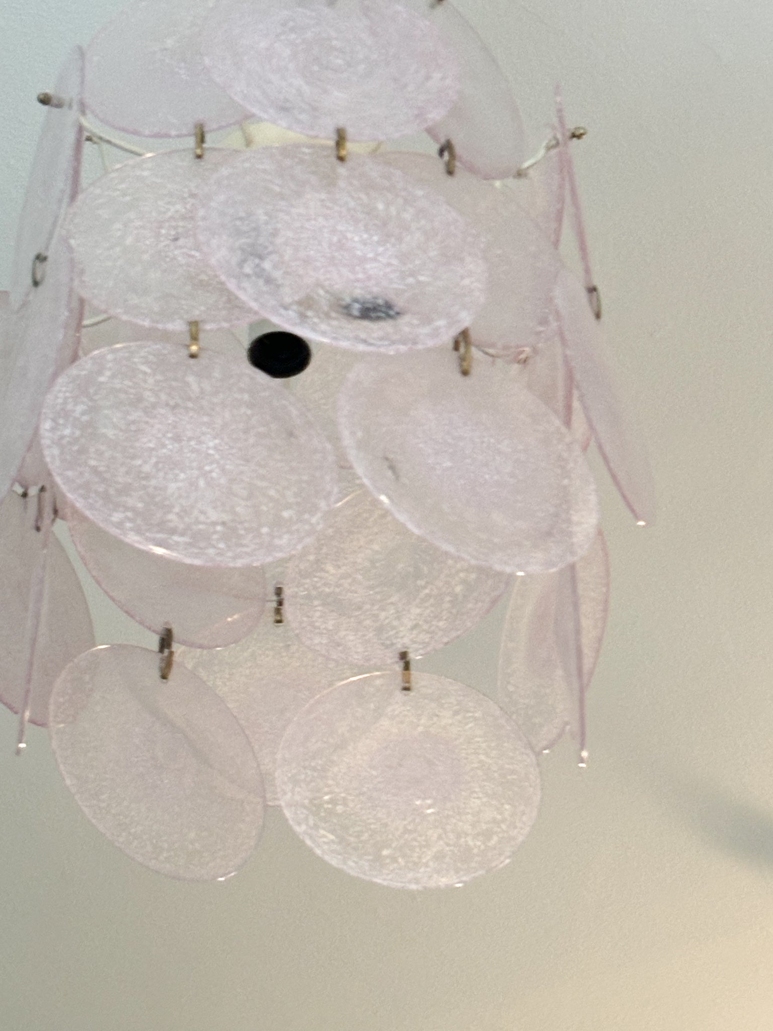 Murano Glass Chandelier Attributed to Vistosi, 1970s