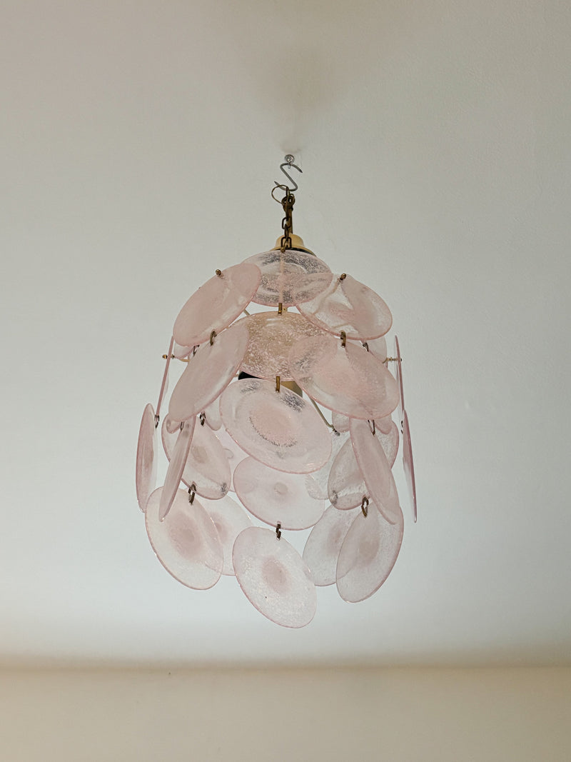 Murano Glass Chandelier Attributed to Vistosi, 1970s