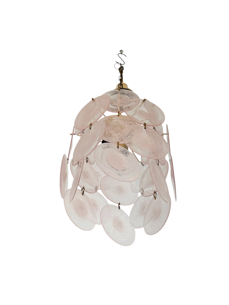 Murano Glass Chandelier Attributed to Vistosi, 1970s