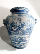 Vaso Grande in Ceramica di Savona Dipinto a Mano del 1725