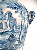 Vaso Grande in Ceramica di Savona Dipinto a Mano del 1725