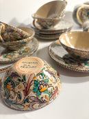 Set of 6 Ceramic Mugs by Molaroni Pesaro, Hand Painted from the 1960s