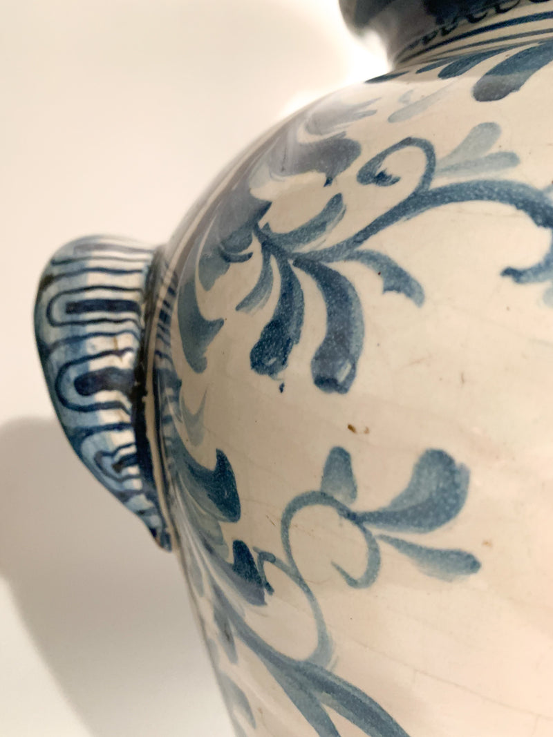 Large Hand-painted Savona Ceramic Vase from 1725