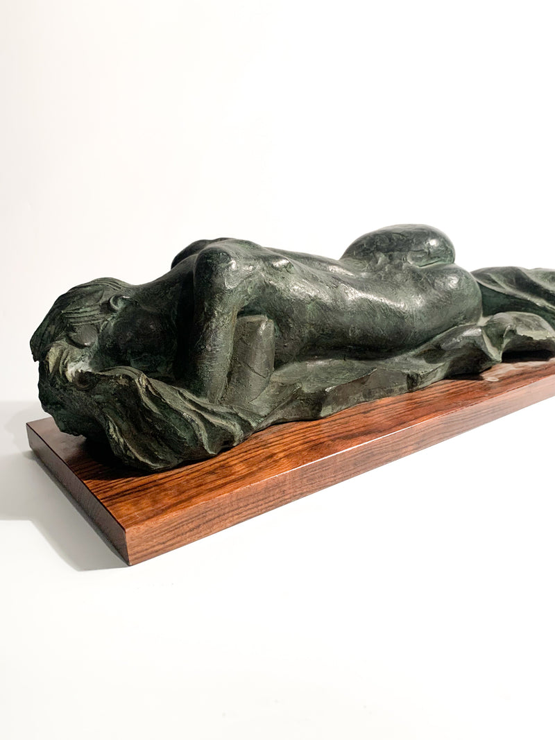 Bronze Sculpture of a Female Nude by Michele Zappino from the 1990s