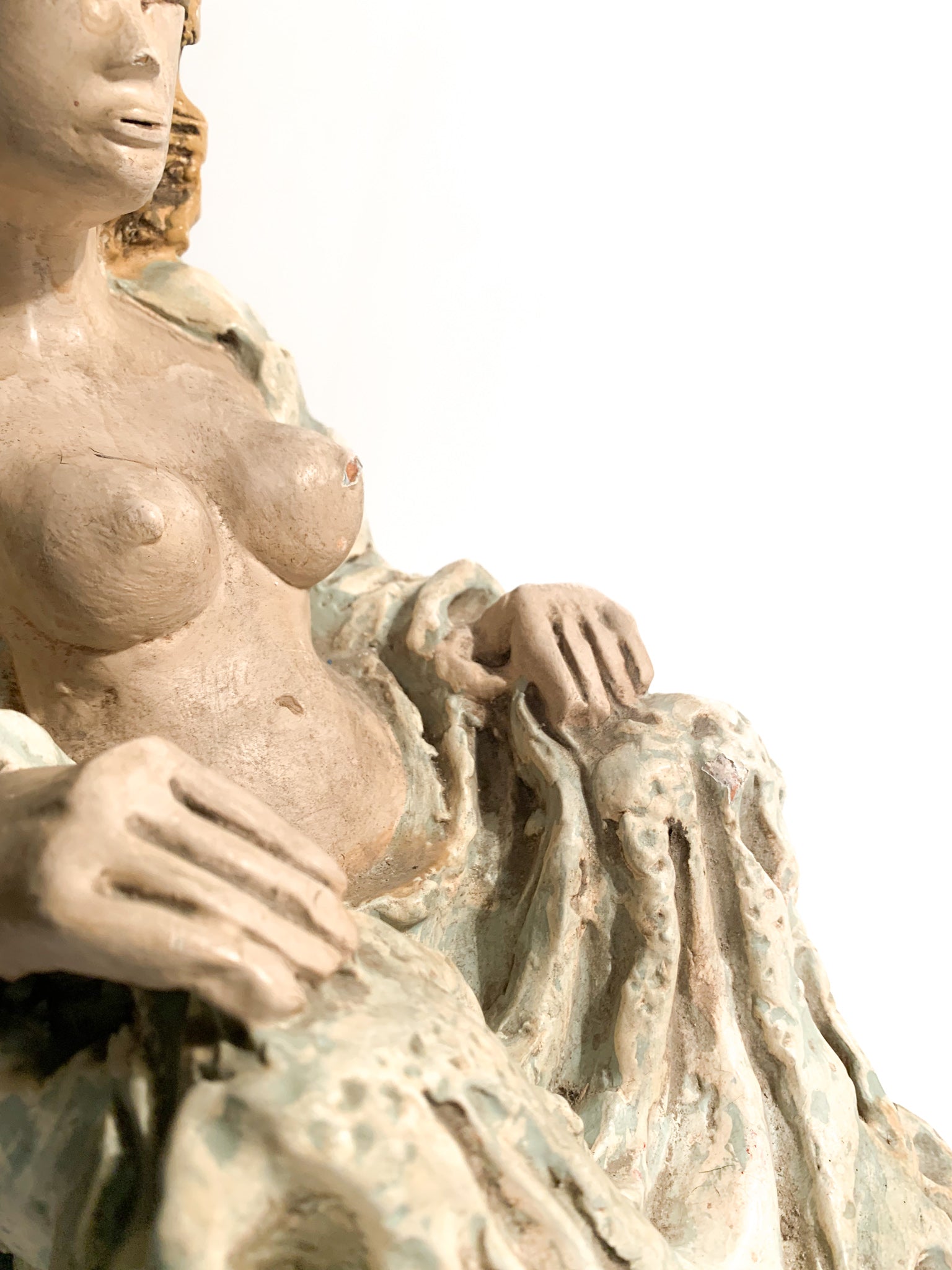 Scultura di Dama Futurista in Ceramica Anni 30