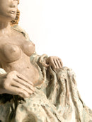 Sculpture of a Futurist Lady in 1930s Ceramic