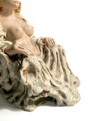 Sculpture of a Futurist Lady in 1930s Ceramic