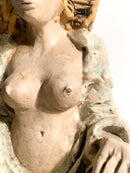 Sculpture of a Futurist Lady in 1930s Ceramic