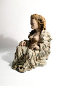 Sculpture of a Futurist Lady in 1930s Ceramic