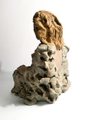 Sculpture of a Futurist Lady in 1930s Ceramic