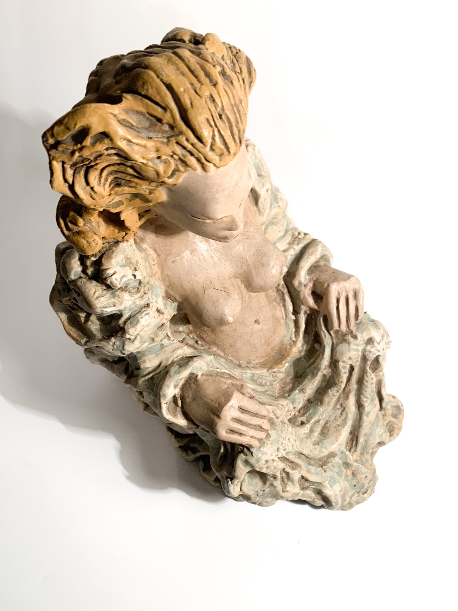 Scultura di Dama Futurista in Ceramica Anni 30