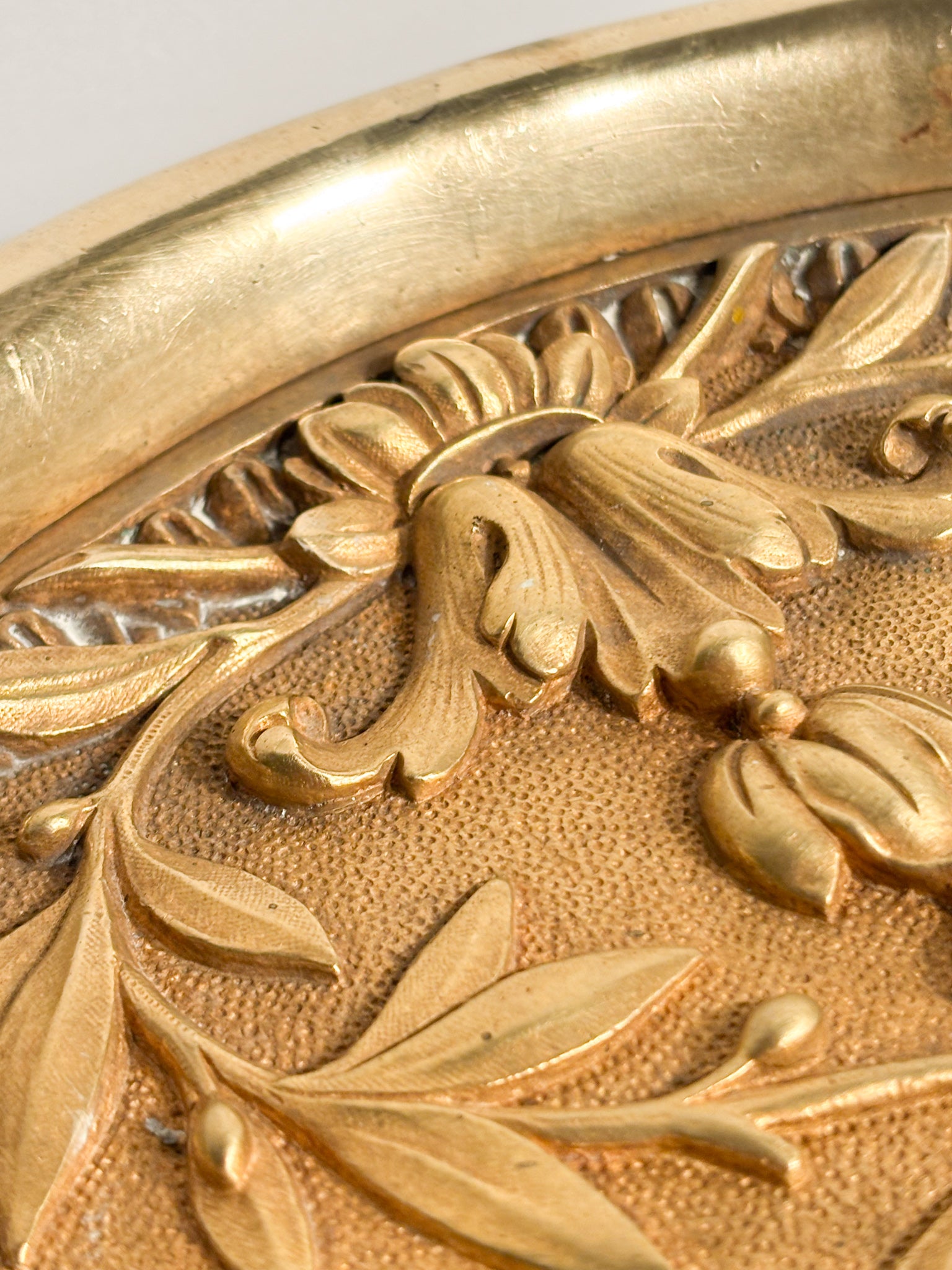 Golden Bronze Bowl Tray from the 1920s