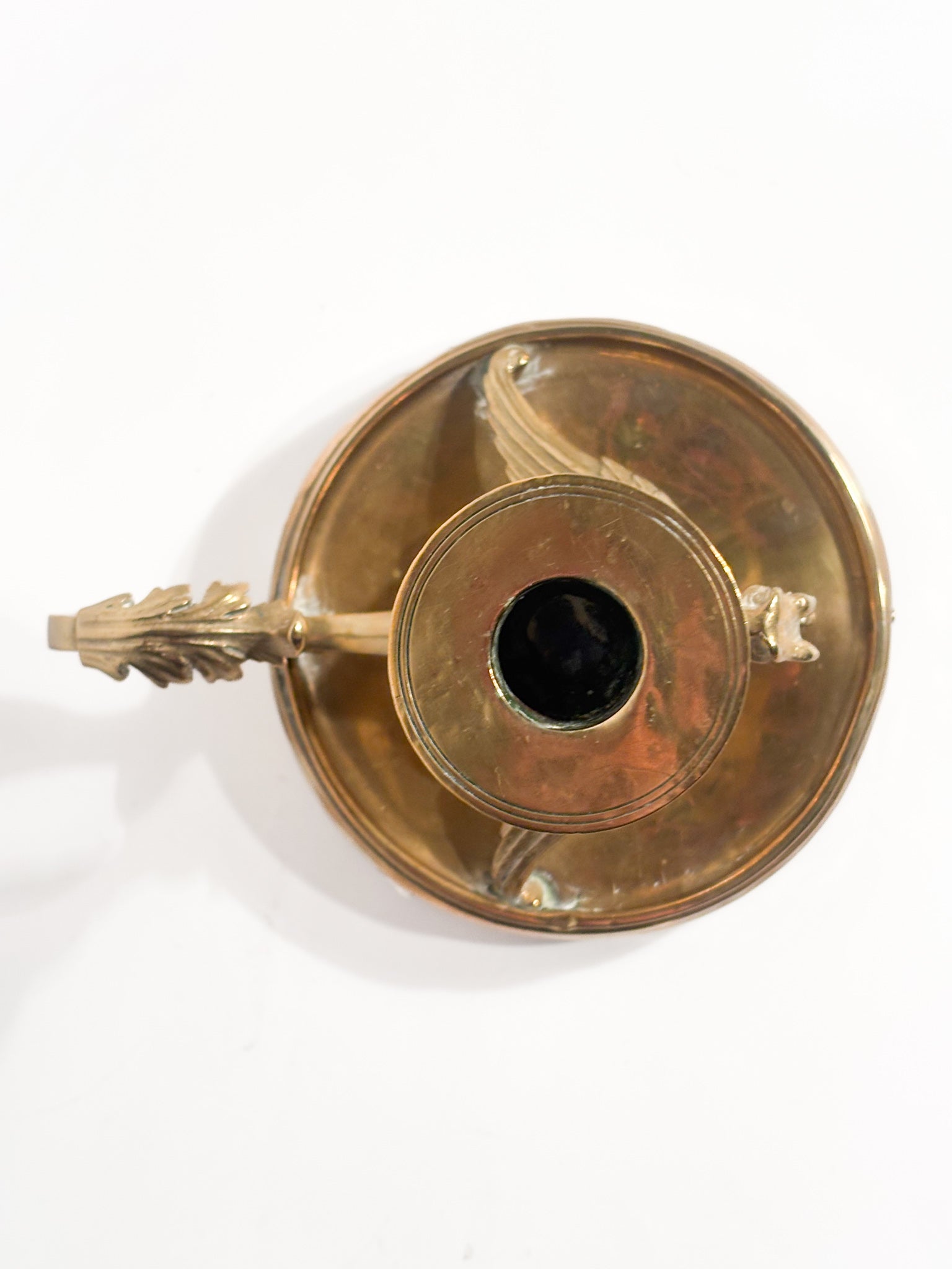 Single Candlestick with Dragon in Gilded Bronze Late 19th Century