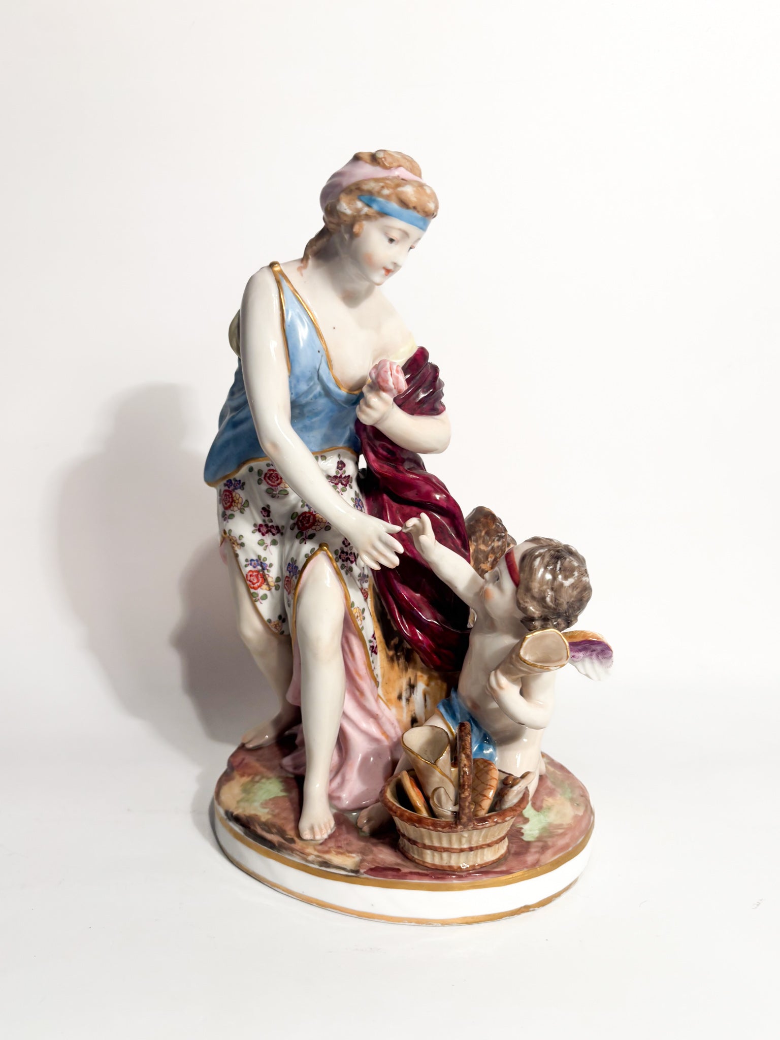 Meissen Porcelain Group of Venus with Cupid 19th Century
