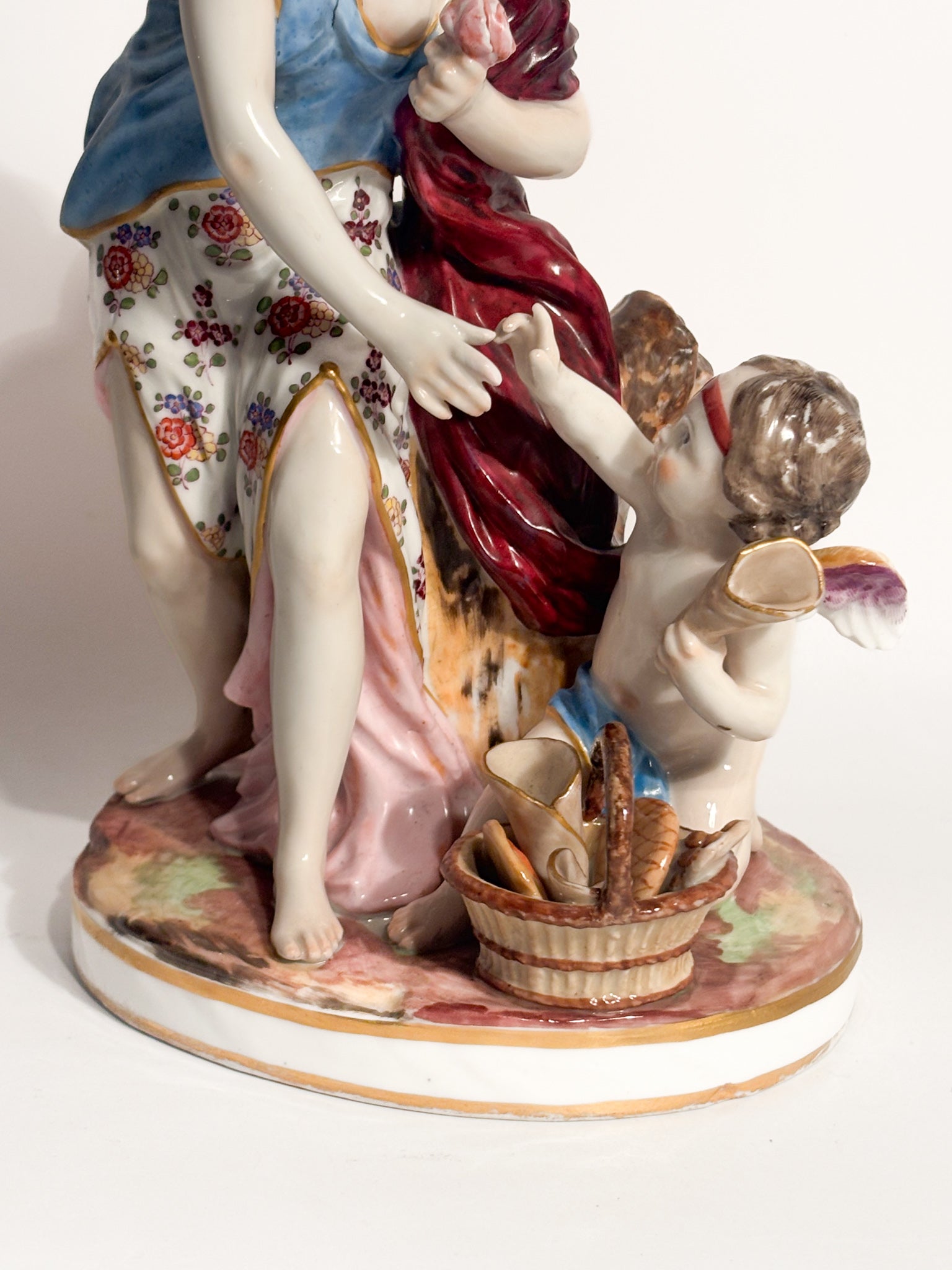 Meissen Porcelain Group of Venus with Cupid 19th Century