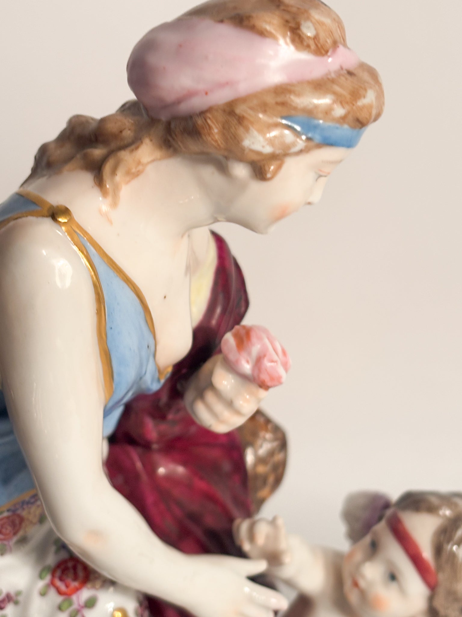 Meissen Porcelain Group of Venus with Cupid 19th Century