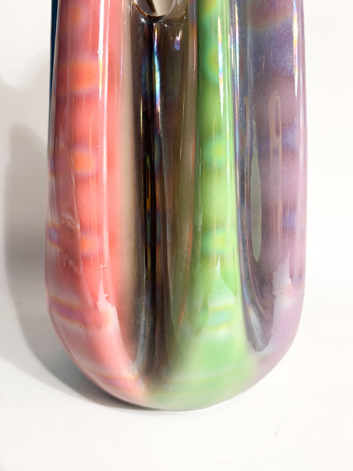 Ceramic Vase with Iridescent Finish by S.I.C.A.S., Sesto Fiorentino, 1950s