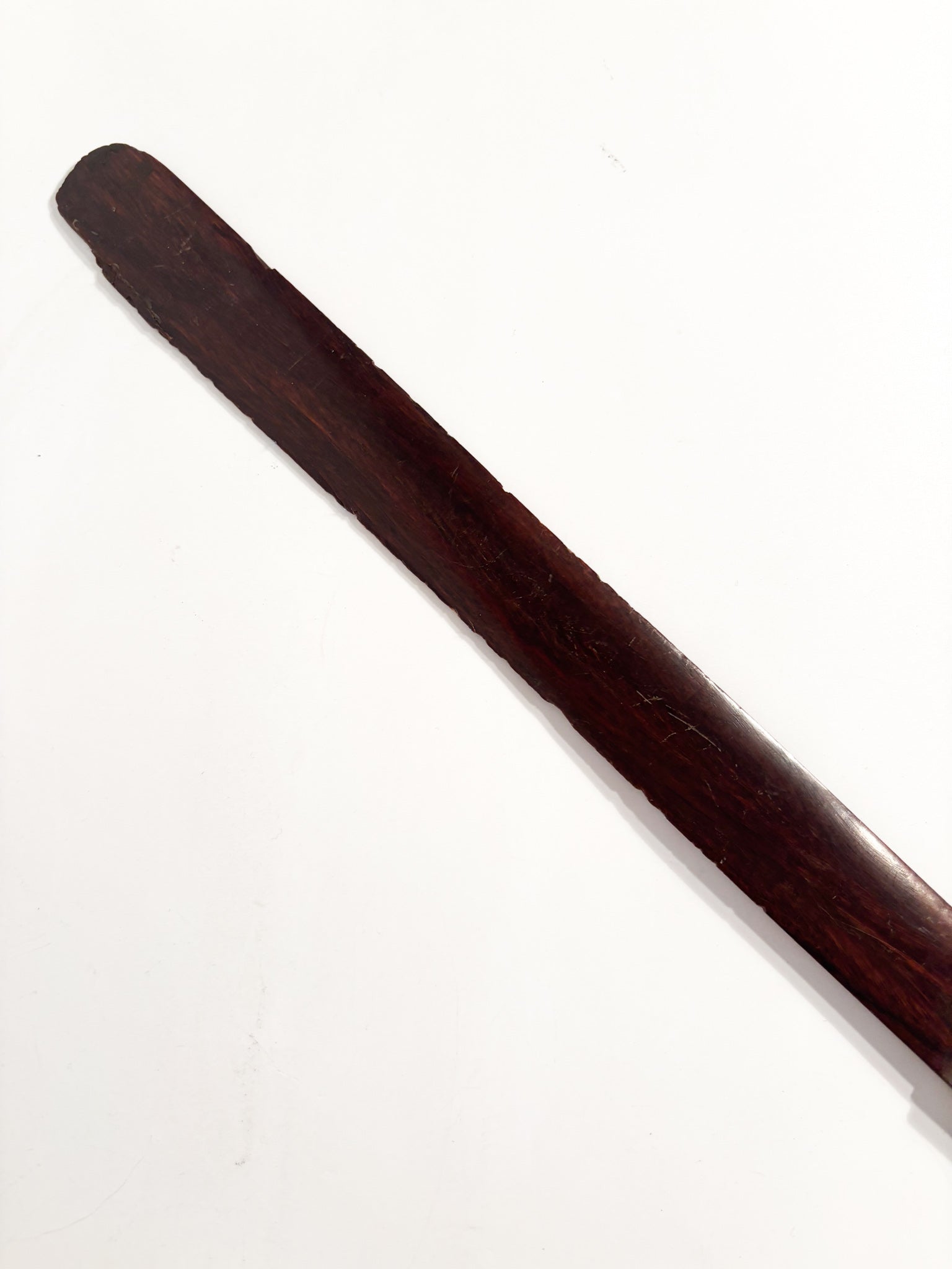 Letter opener with gilded bronze emblem and wood, 1930s