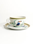 Tazza Hermès Toucan Demitasse in Porcellana di Limoges Anni 80