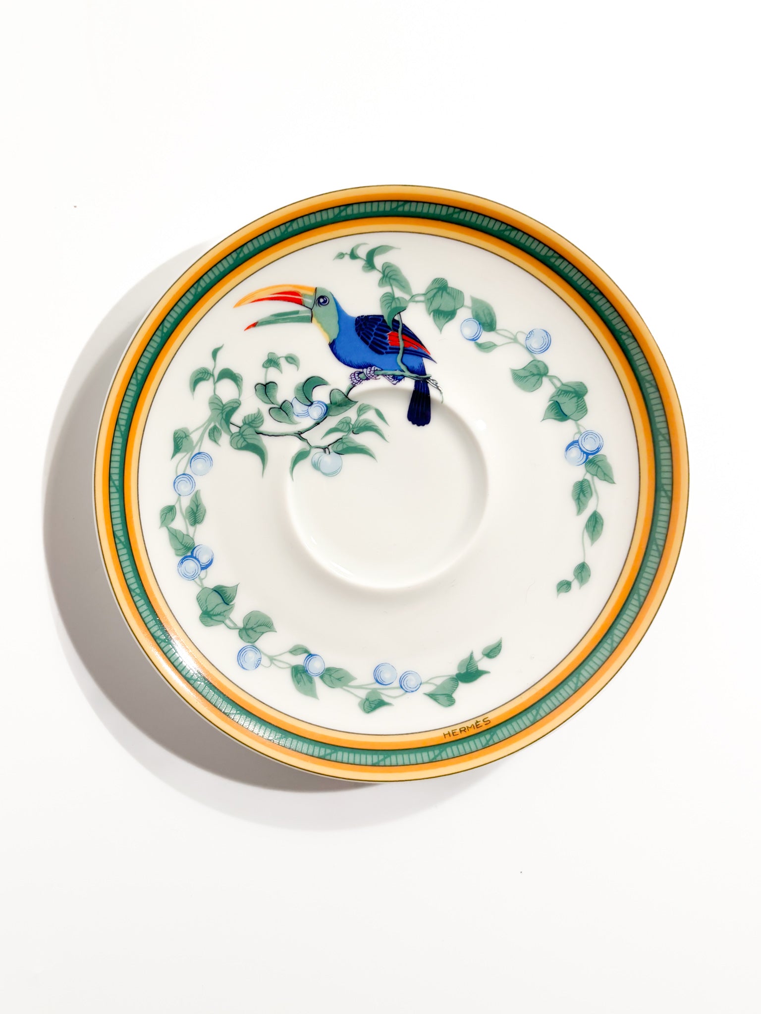 Hermès Toucan Demitasse Cup in Limoges Porcelain 1980s