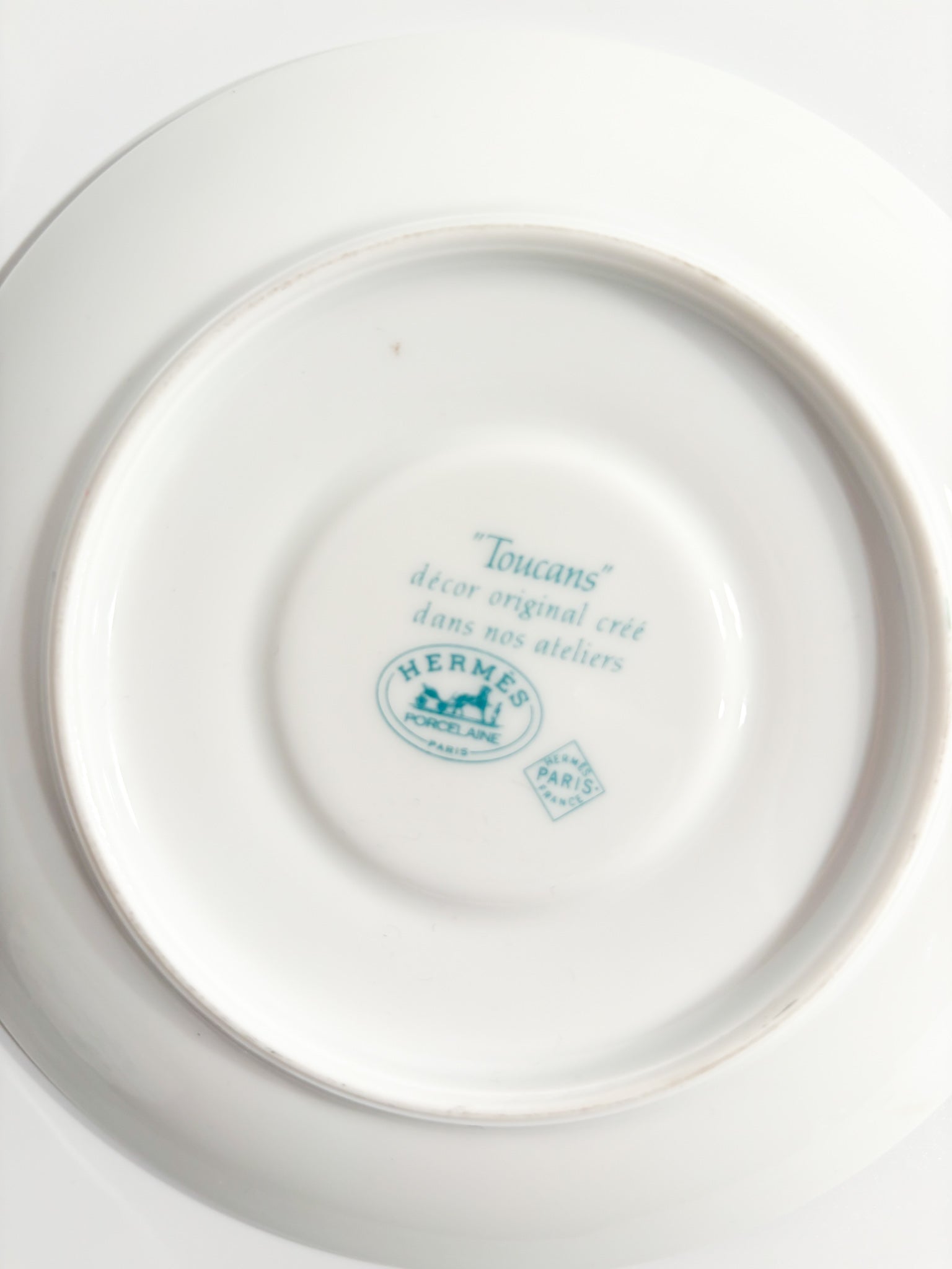 Hermès Toucan Demitasse Cup in Limoges Porcelain 1980s