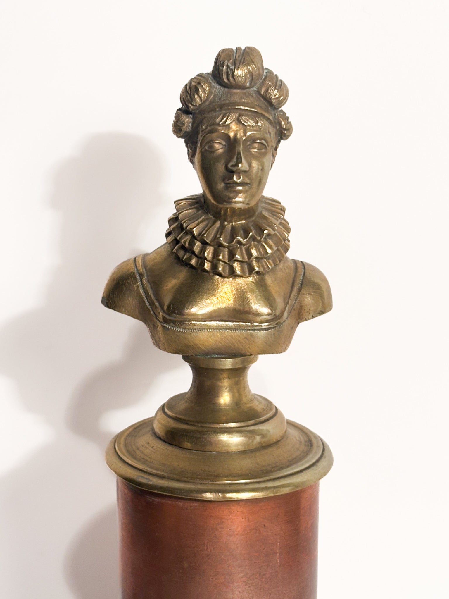 Sculpture in Gilded Bronze and Wooden Base of Marie Antoinette 1920s