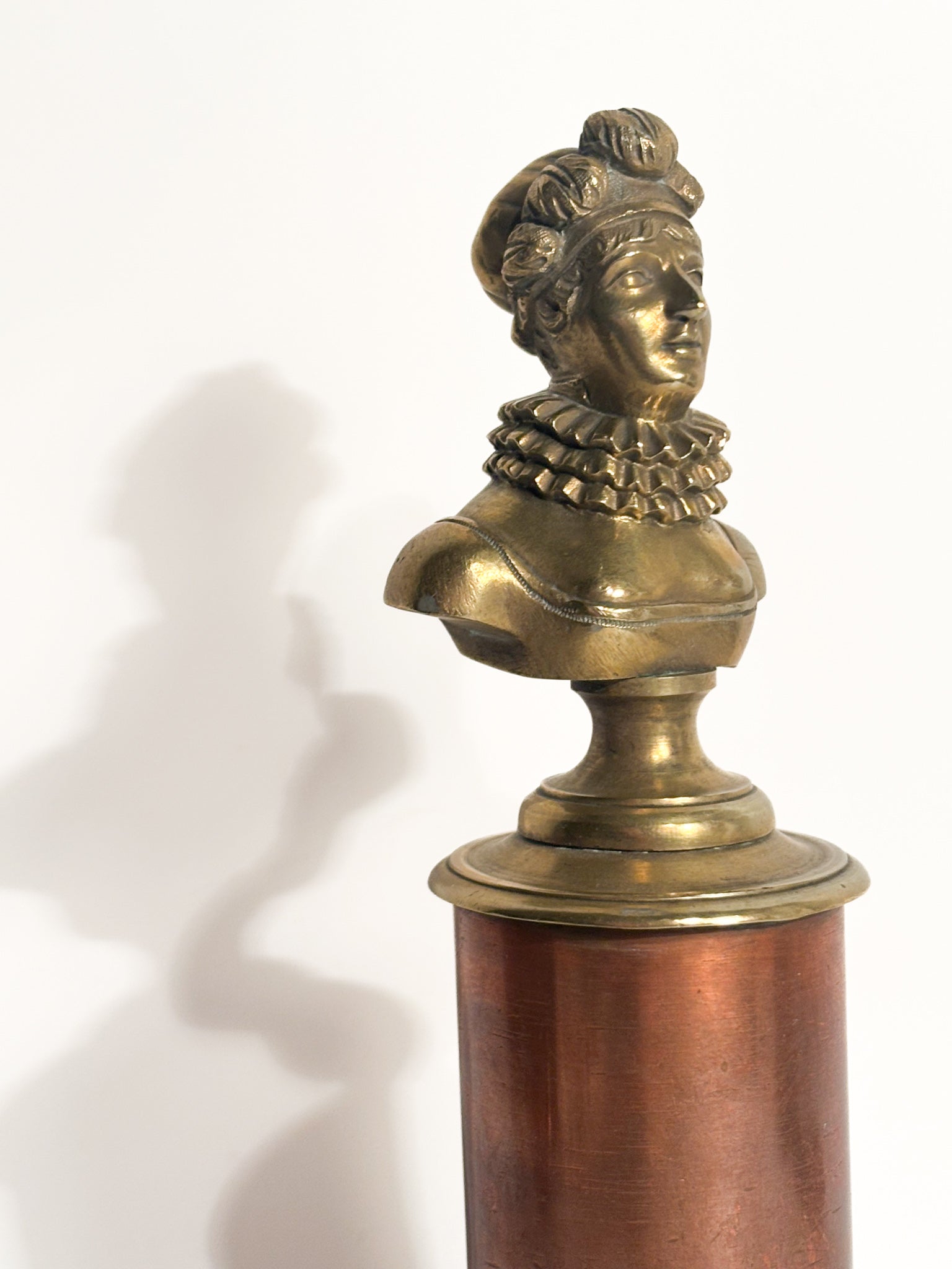 Sculpture in Gilded Bronze and Wooden Base of Marie Antoinette 1920s