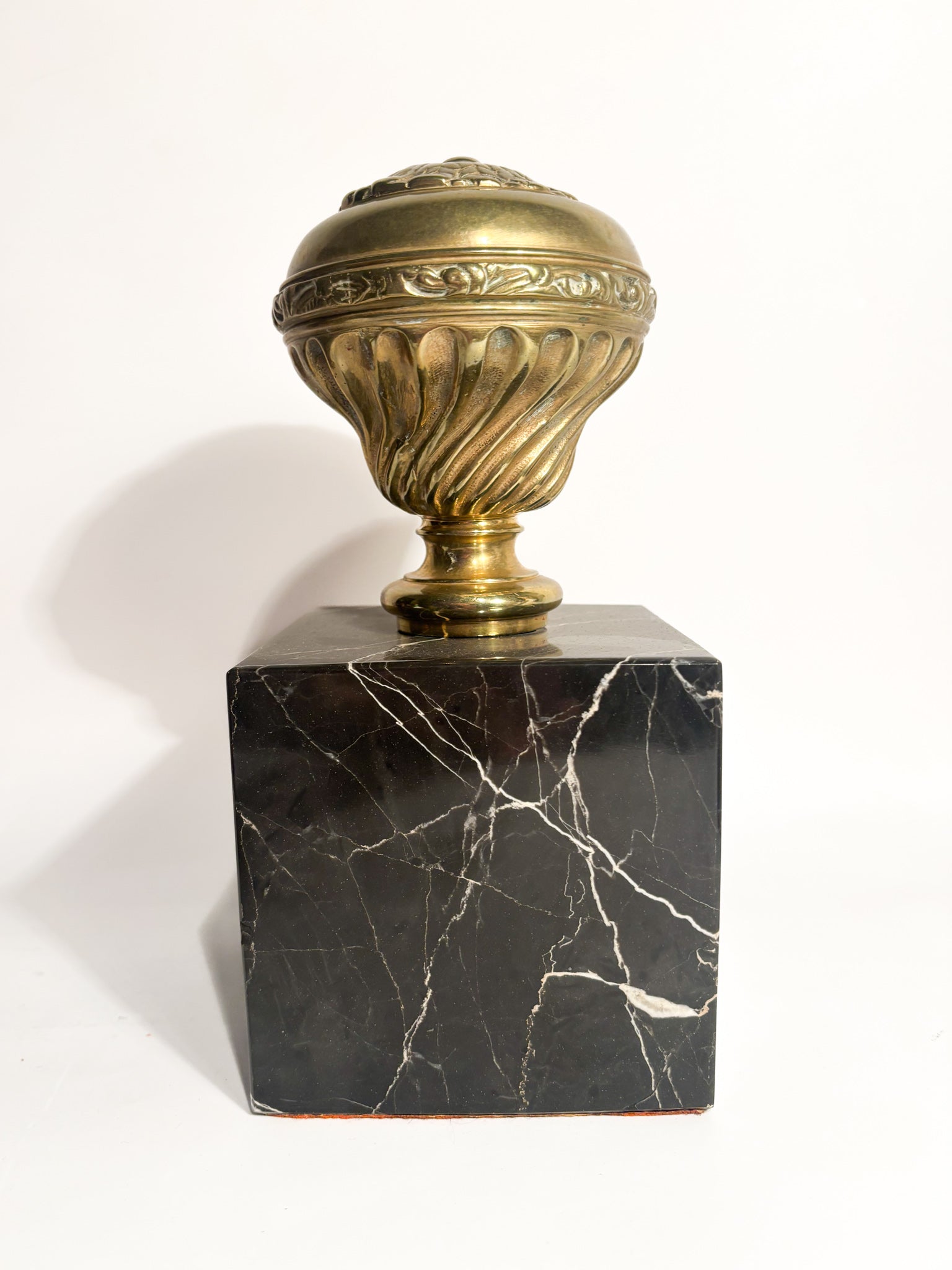 Doorstop in Black Marble and Bronze 1950s