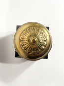 Fermaporta in Marmo Nero e Bronzo Anni 50