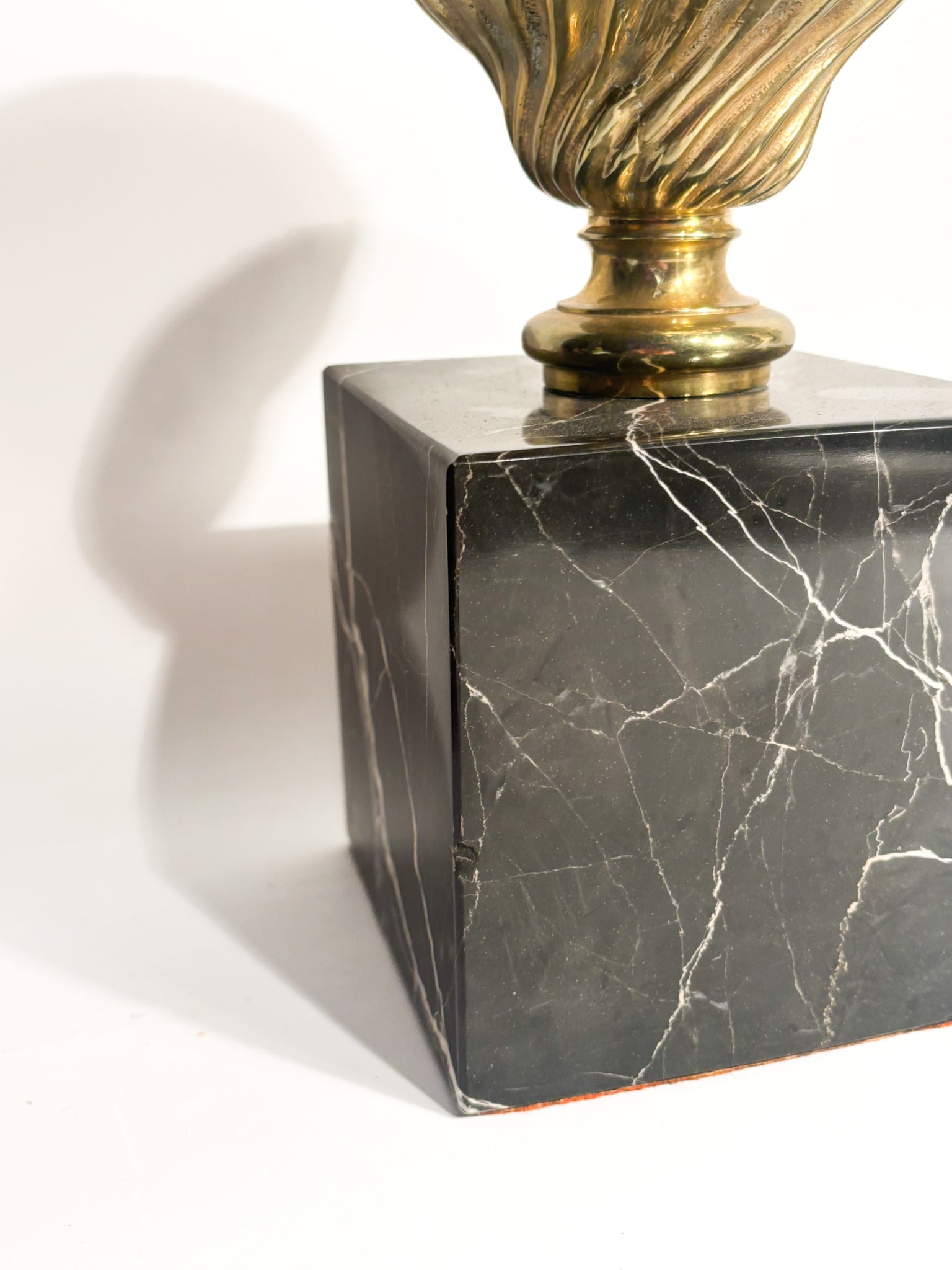 Doorstop in Black Marble and Bronze 1950s