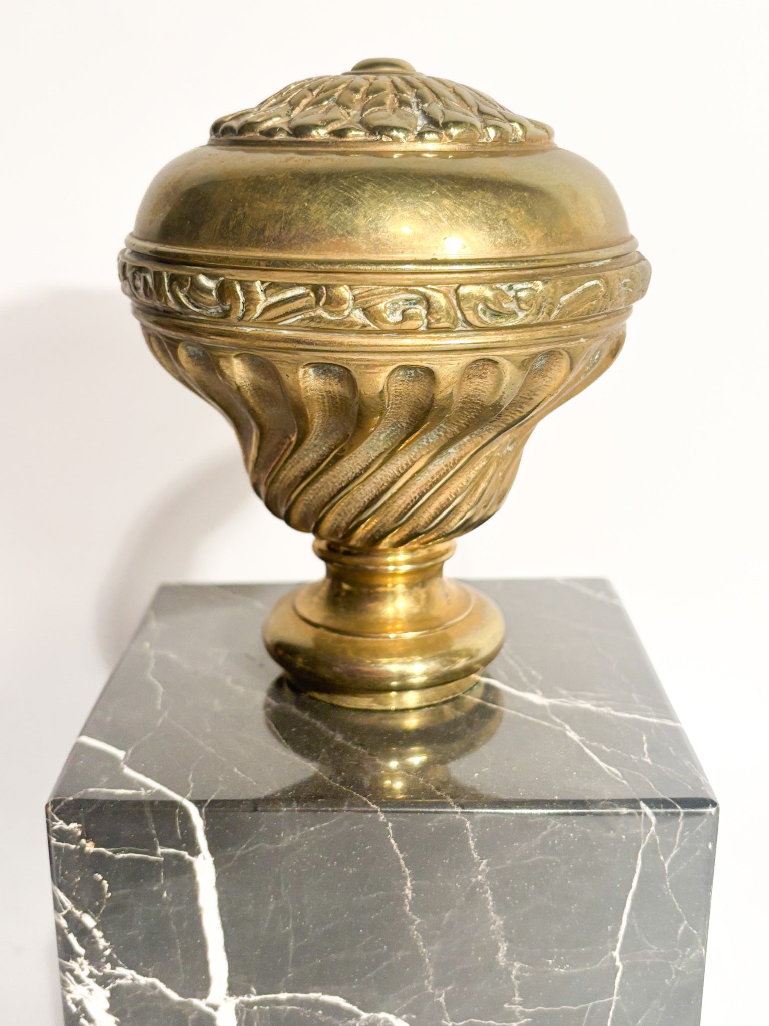 Doorstop in Black Marble and Bronze 1950s