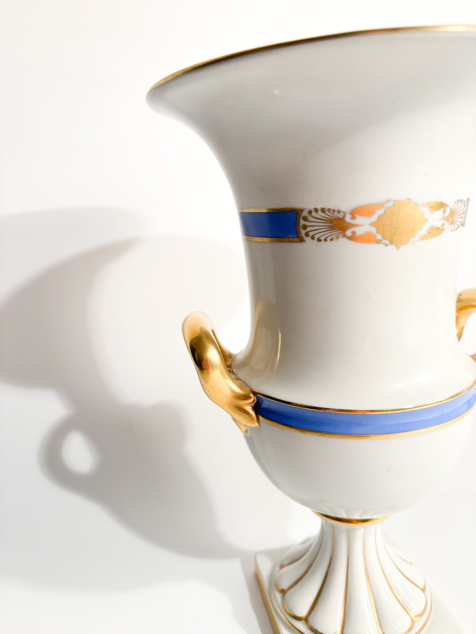 Hand-Painted Herend Porcelain Vase from the 1940s