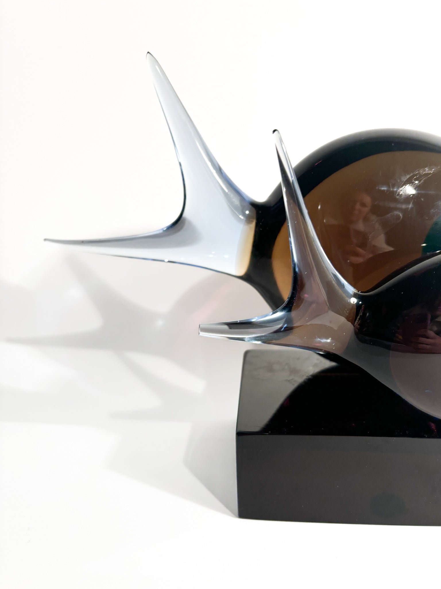 Sculpture of a Pair of Fish in Murano Glass by Archimede Seguso, 1970s