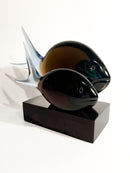 Sculpture of a Pair of Fish in Murano Glass by Archimede Seguso, 1970s