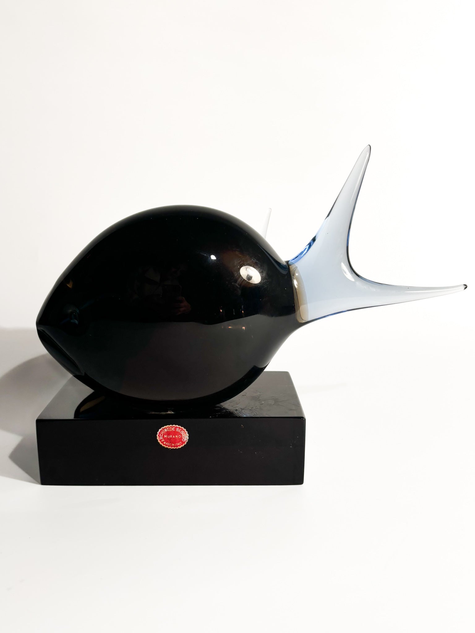 Sculpture of a Pair of Fish in Murano Glass by Archimede Seguso, 1970s