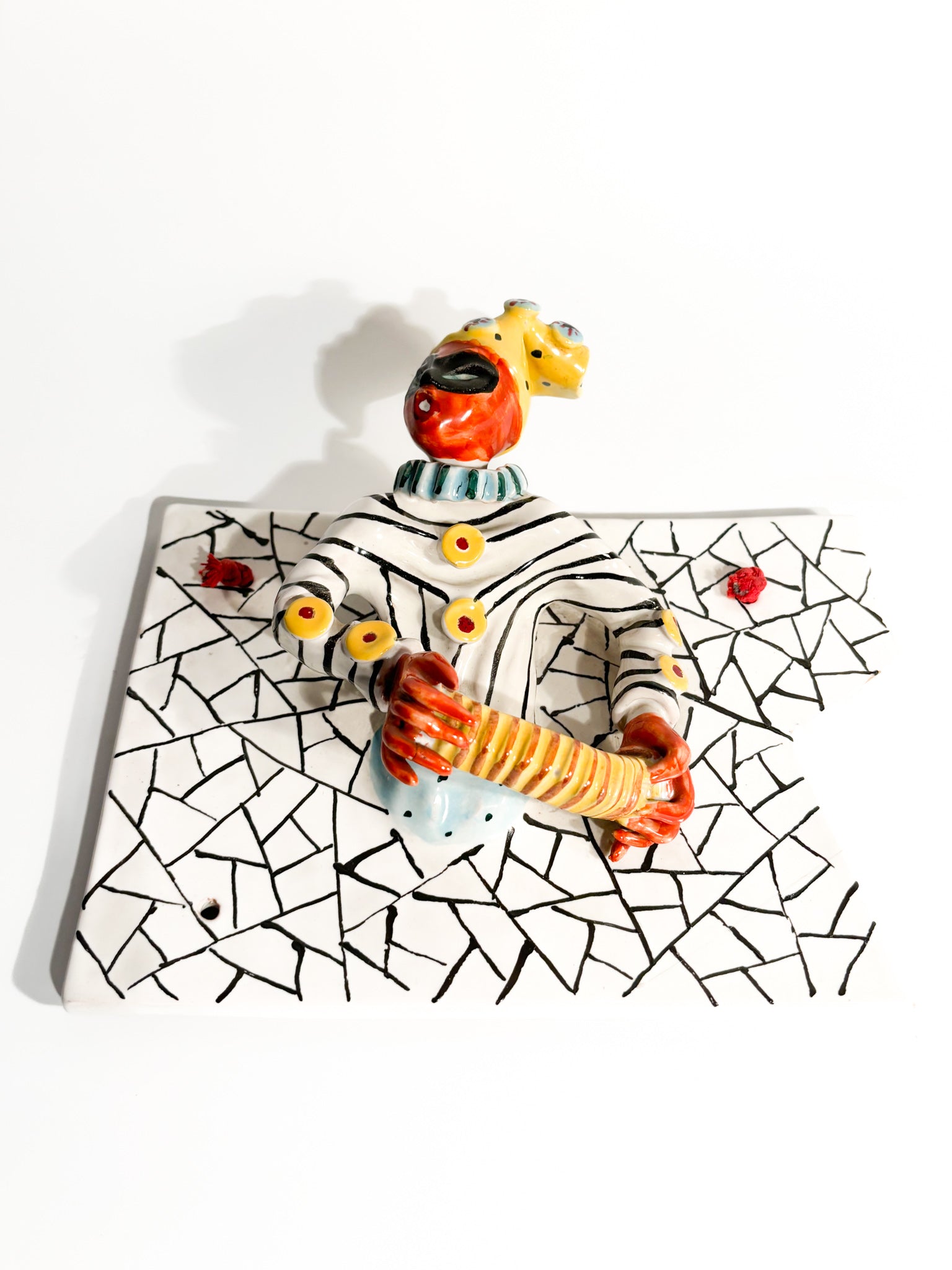 San Polo Ceramic Hanger Plate by Otello Pink from the 1950s