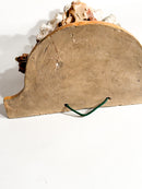 Mensola da Parete in Ceramica di Grottaglie Maschera Fine XIX Secolo