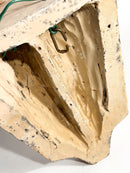 Mensola da Parete in Ceramica di Grottaglie Maschera Fine XIX Secolo