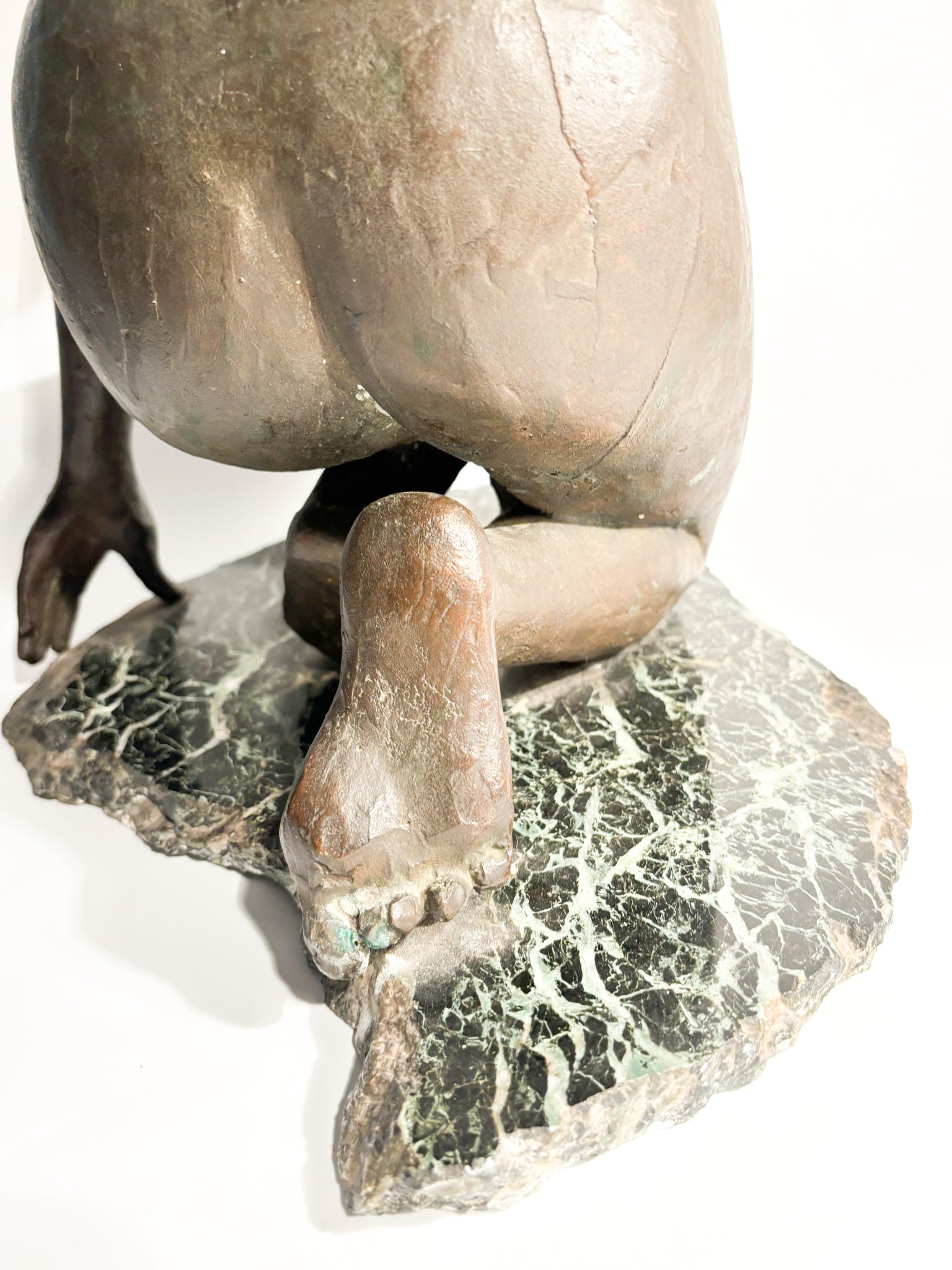 Bronze Sculpture of a Woman and Marble Base by Lilliana Nocera, 1960s