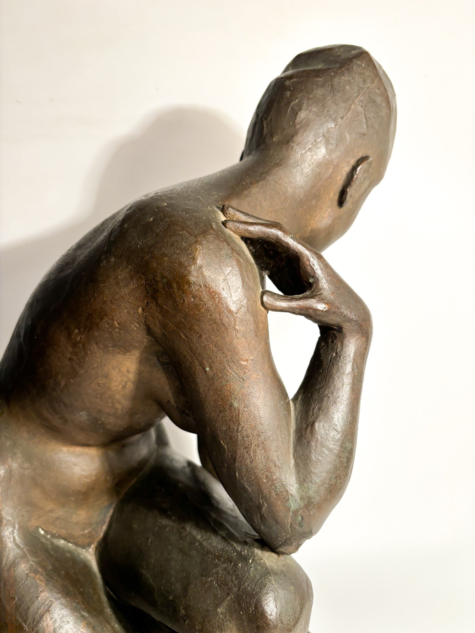 Bronze Sculpture of a Woman and Marble Base by Lilliana Nocera, 1960s